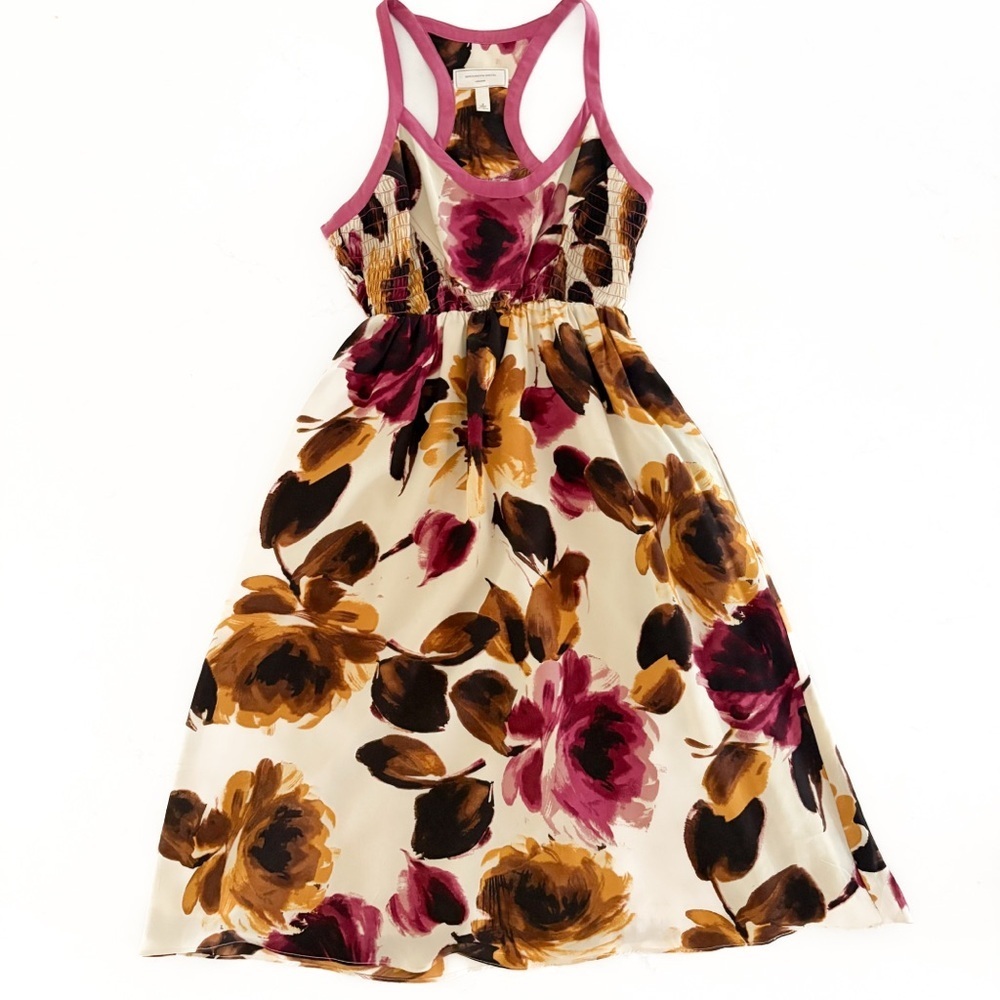 Anthropologie Moulinette Soeurs floral silk dress. Womens Size 2
